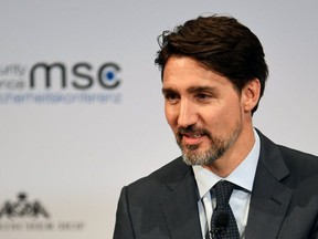 Canada's Prime Minister Justin Trudeau attends the annual Munich Security Conference in Munich, Germany on Feb. 14, 2020. (Reuters/ Andreas Gebert)