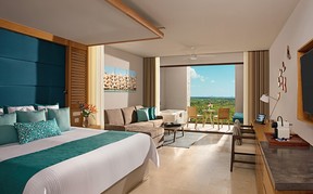 The junior suite at Dreams Playa Mujeres Golf and Spa Resort.