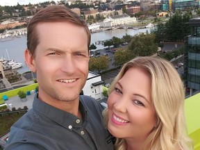 Canadian Laura Grzyb and her American husband, Josh Grzyb.