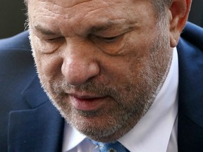 Film producer Harvey Weinstein arrives at the New York Criminal Court during his sexual assault trial in the Manhattan borough of New York City, New York, U.S., February 24, 2020.