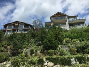 Mansions in West Vancouver's hillside British Properties.