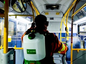 In addition to other moves, including increasing the sanitizing of their fleet, about half the seats on Metro Vancouver buses will be closed to promote people keeping their distance, as recommended by health officials.