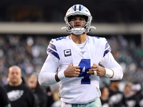 Dak Prescott was tagged by the Dallas Cowboys on Monday. (GETTY IMAGES)