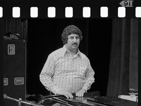 Vancouver soundman Dave Zeffertt in 1974. Zeffertt ran Kelly Deyong Sound in the 1970s and '80s, and made tapes of many concerts he worked at.