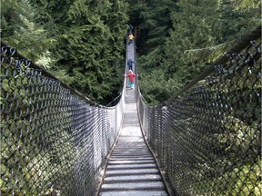 The Lynn Canyon Suspension Bridge.