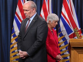 Premier John Horgan and Minister of Finance Carole James discuss the next steps of the COVID-19 action plan recently put in place by the provincial government. The legislature reconvened Monday for an emergency session to pass legislation that would ban employers from firing sick employees during the coronavirus pandemic.