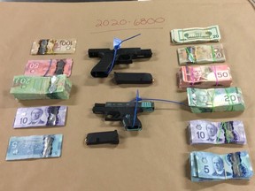 Three 16-year-old Ontario boys were arrested after the RCMP seized guns, drugs and around $30,000 in cash during a raid on a Kelowna home on Feb. 18.