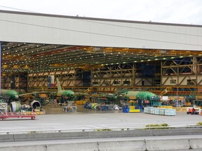 Boeing's Everett factory outside Seattle.