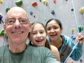 Paddy Treavor, 56, Cielo Treavor, 9, Blanca Treavor, 43. Paddy Treavor and his family are enjoying spring break, but an indefinite school closure will put financial pressure on the family.
