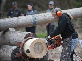 Thirty students from Canada and the U.S. competed in the seventh annual Great Canadian Classic logger sports competition at the University of B.C. on Saturday, March 7, 2020.