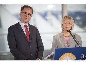 VANCOUVER, BC, Dr. Bonnie Henry, provincial health officer, and Adrian Dix, Minister of Health, an update on novel coronavirus (COVID-19)........................(Photo credit: Francis Georgian / Postmedia) , Vancouver. VancouverReporter: ,  ( Francis Georgian   /  PNG staff [PNG Merlin Archive]