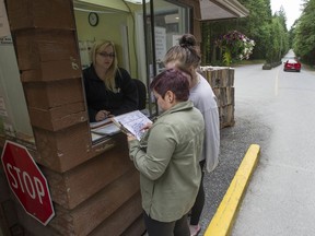 Campers at Alouette Lake in Golden Ears provincial Park in Maple Ridge.