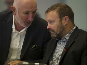 Mayor Ron McLaughlin of the Village of Lions Bay (left) and Mayor Neil Belenkie of the Village of Belcarra.