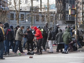 Vancouver's Downtown Eastside during the coronavirus pandemic.