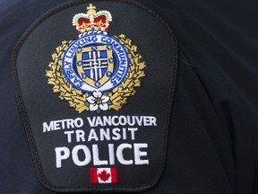 TransLink said transit police are investigating after a SkyTrain vehicle was covered from end-to-end with graffiti sometime Saturday overnight.