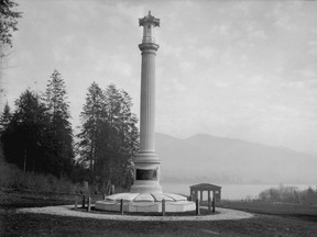 The Japanese Memorial in Stanley Park. Stuart Thomson/Vancouver Archives AM1535-: CVA 99-2418