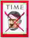 The cover of Time magazine on May 7, 1945 featured a big red X over Adolf Hitler, signifying the death of the Nazi dictator.