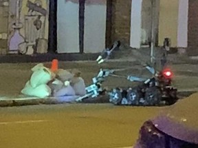 An area of Vancouver's Downtown Eastside was shut down for hours on Tuesday as police worked to detonate an improvised bomb seized during a traffic stop. VPD used a specialized robot to handle the bomb.