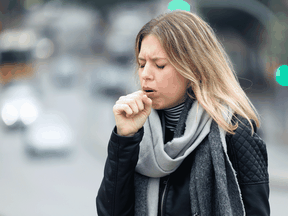 The key findings are that, on average, after a cough the air is still moving at about one metre a second, a metre away from the person.