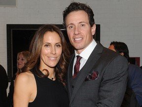 Cristina Cuomo and Chris Cuomo attend the Opening Of John Varvatos Madison Avenue on April 3, 2014, in New York City.