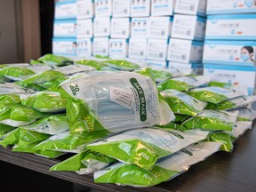 For the second time this month, police in Delta say they have seized thousands of medical-grade surgical masks from resellers.