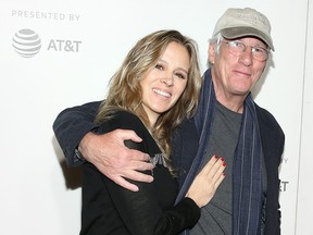 Alejandra Silva and Richard Gere attend the "It Takes A Lunatic" world premiere during the 2019 Tribeca Film Festival at BMCC Tribeca PAC on May 3, 2019 in New York City.