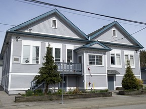 A school in West Vancouver on April 6 as school districts begin opening spaces for children of essential workers.