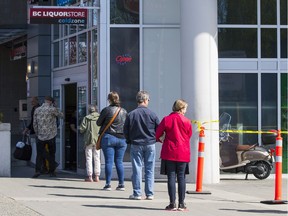 The B.C. Liquor Store at 2088 W. Broadway in Vancouver on April 15.