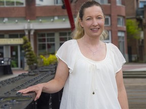 Nina Gaissert at the Yaletown Roundhouse. She would like to see easing of the restrictions on playgrounds, daycares and parks.