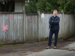 Pete McMartin in social isolation in Tsawwassen.
