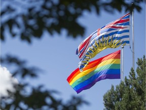 B.C. officials will raise the Pride flag at the legislature this morning in Victoria.