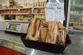 Rio-Friendly Meats offers cooked marrow bones, which are popular with dogs.