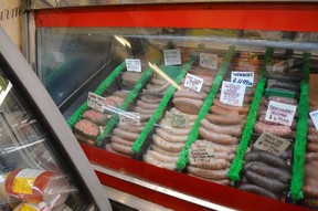 Part of the sausage selection.