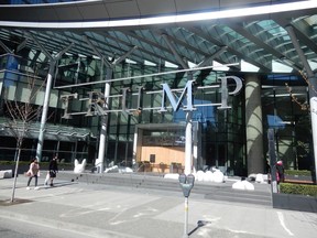 A photo of boarded up windows at Trump Tower in downtown Vancouver is an example of the kind of item the Museum of Vancouver is seeking with its new #isolatingTogetherMOV project. John Mackie/PNG [PNG Merlin Archive]