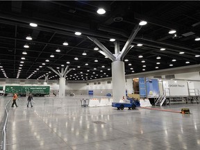 Vancouver Coastal Health alternative care site at the Vancouver Convention Centre. The 271-bed site was mobilized in case of a COVID-19 surge but was never needed.