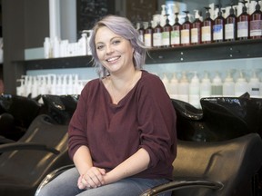 Janine Cannon works at Zazou Salon in North Vancouver, which plans to reopen on May 20.