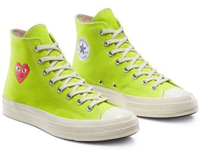 Converse x CDG Play Chuck Taylor All Star '70 high-tops, $200 at Holt Renfrew, holtrenfrew.com.