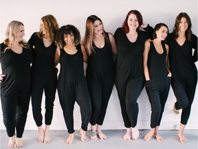 Women wear rompers from the Vancouver-based company Smash + Tess.
