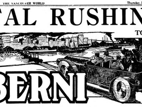 Port Alberni ad in the May 23, 1912 Vancouver World.