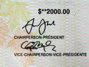 Part of a cheque for the $2,000 Canada Emergency Response Benefit (CERB), a taxable award from the Canadian government made every 4 weeks for up to 16 weeks to eligible workers.