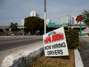 There are postings for obvious jobs at grocery stores, pharmacies, seniors' homes and for health services, but employers are also looking for cooks, trucker drivers, mechanics, cleaners and sales people in electronics, building and garden supplies.