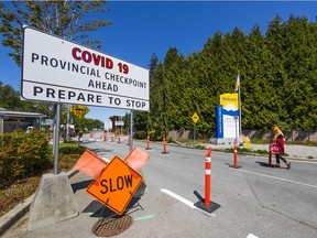 The Peace Arch border crossing in Surrey.