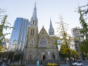 Holy Rosary Cathedral on Richards Street.