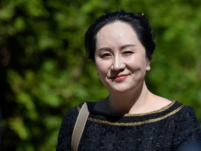 Huawei Technologies Chief Financial Officer Meng Wanzhou leaves her home to attend a court hearing in Vancouver on May 27, 2020.