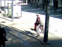 Vancouver police are searching for a suspect who punched a woman in the face unprovoked as she was waiting for a bus downtown.