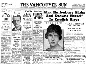 The front page of The Vancouver Sun on June 5, 1935.