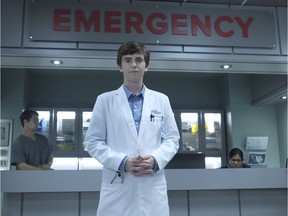 Freddie Highmore as Shaun Murphy in The Good Doctor.