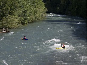 FILE PHOTO – Whistler RCMP have found the kayak belonging to man who went missing on the Cheakamus River Monday night.