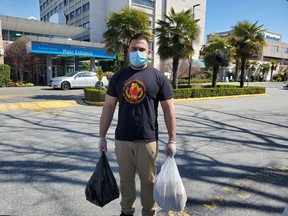 Since the COVID-19 pandemic began, champion powerlifter Sumeet Sharma has been delivering meals to front line workers at Lower Mainland hospitals.