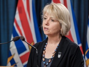 Chief provincial health officer Dr. Bonnie Henry wearing a Love Medal.